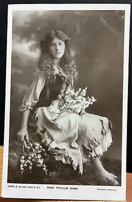 Vintage  Postcard Miss Phyllis Dare Edwardian Actress • £1.25