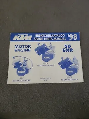 1998 KTM 50 SXR Engine Spare Parts Manual : 320427 • $24.99