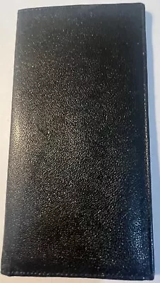Euc Vintage Rolfs Bifold Long Wallet Black Leather English Morocco Rare • $23.99