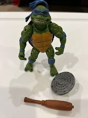 Vintage 1992 Playmates Teenage Mutant Ninja Turtles Movie Star Leo Action Figure • $16