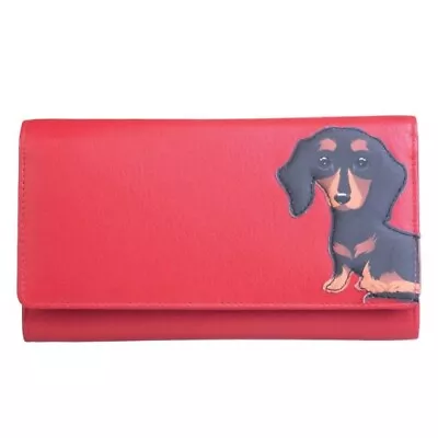 Mala Leather Frank Matinee Purse With RFID - Red - BNWT • £34.99