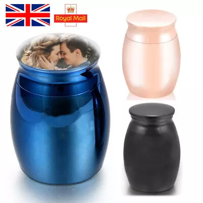 Small Cremation Keepsake Urns For Human Ashes Steel Mini Cremation Urn For Pet • £7.84