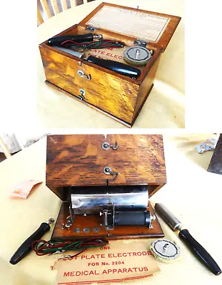 Antique C.1900 Dr. Quack Home Medical Apparatus  W/Cherry Box  • $99.99