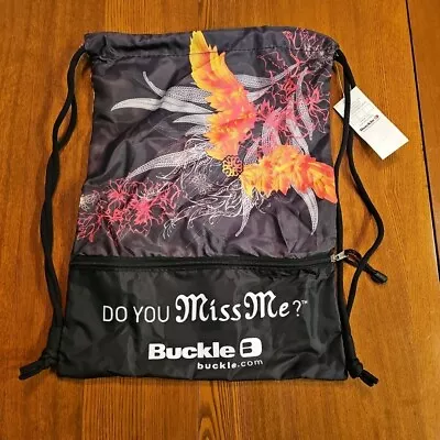 BKE Buckle Drawstring Bag Backpack Daytrip Do You Miss Me • $8.95