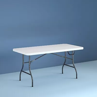 Cosco 6 Ft Folding Table In White Speckle Moisture Proof Top Weather Resistance • $55.98