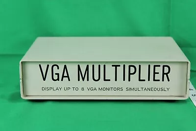 Used 8 Port Vga Multiplier Display Up To 8 Vga Montiors Simultaneously Dc 9v In • $20