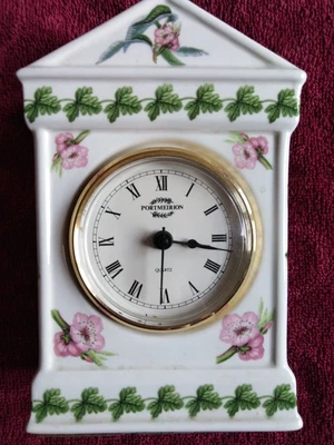 £16.95 • Buy Portmeirion Botanic Garden Pomona Clock. 16cm Tall. Collectable. GWO 
