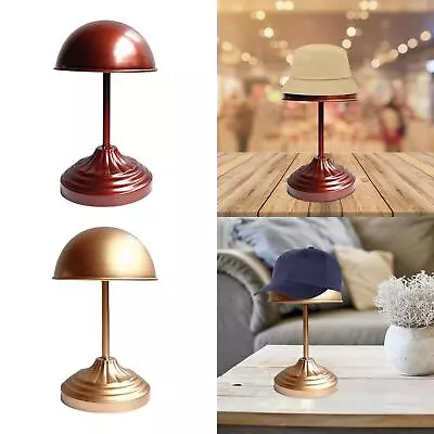 Hat Display Stand Dome Shape Decoration Sturdy Metal Hat Rack Wig Stand Holder • $37.55