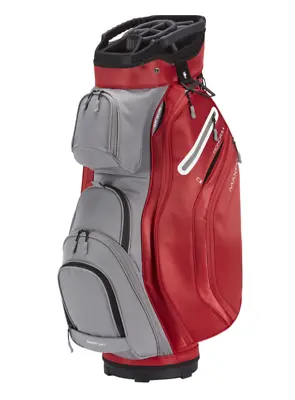 Maxfli Honors+ Golf Club Cart Bag - 14-Way Divider - Red & Gray • $199.98