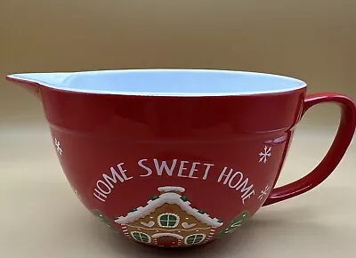 HOLIDAY TIME Home Sweet Home 2 Qt Stoneware Batter Bowl • $18.50