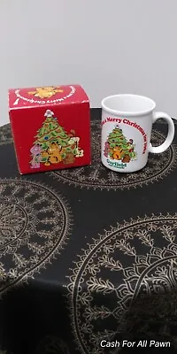 Vintage Garfield 1982 Wishing You A Merry Christmas Enesco Coffee Mug Org Box • $15.78