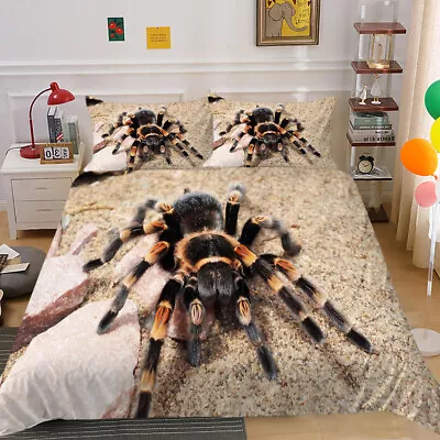 £15.59 • Buy Milsleep 3D Spider Print Bedding Set Bed Cover Set Duvet Cover With Pillowcase
