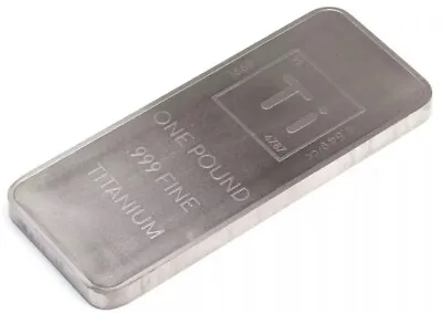 1 (One) Pound Lb Titanium Bullion Bar By Unique Metals • $55.21