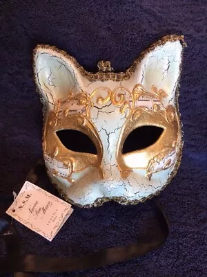 Venetian Carnival Mask - Handmade In Venice Italy ~ Nuova San Marco Paper Mache • $14