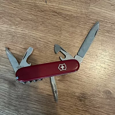 Swiss Army Camping Knife Victorinox Officer Suisse Rostfrei • $19.77