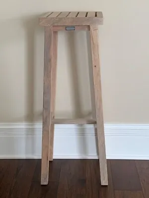 Unused Discontinued Vintage Modern Farmhouse Smith And Hawken Wood Plant Stand • $69