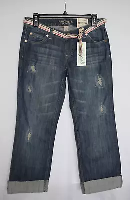 NWT J.C. Penney Arizona Jean Co. Boyfriend Low Rise Jeans Juniors Size 5 • $22