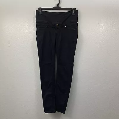 HM Mama Maternity Jegging Pants Size 8 Black Pull On Stretch Skinny Comfort • $7.25