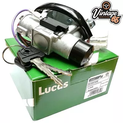 Classic MG Genuine Lucas Ignition Switch Steering Lock Barrel & 2 Keys BHM7144X • £49.95