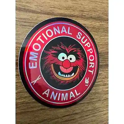 Muppets | Animal | Emotional Support Animal | Kermit | Holographic Sticker | • $4.20