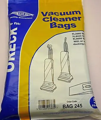 £3.40 • Buy ORECK XL Series Compatible Vacuum Cleaner Hoover Paper Dust BAGS 5PK 