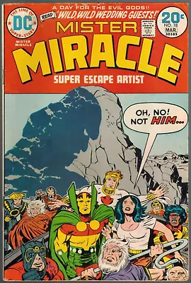 Mister Miracle 18  Darkseid Appears At Scott/Big Barda Wedding!  VG Kirby 1974! • $4.95