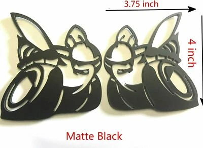 $21.37 • Buy 2x Hollow Super Bee Fender Badge Trunk Emblems Badge Matte Black For All Cars