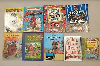 Kids Book Bundle 16 Books Beano Horrible Histories Tintin Where Wally £99+ • £19.99