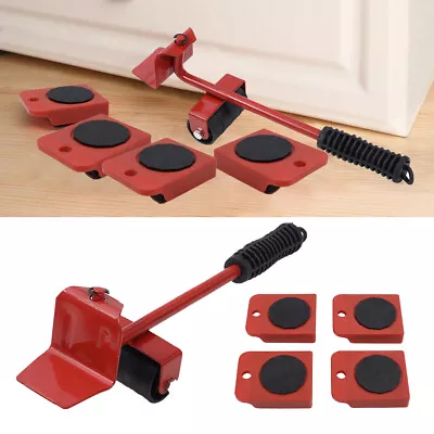 Moving Heavy Objects Lifting Pulley Furniture Mover Transporter Jack Lifter Set • £7.95