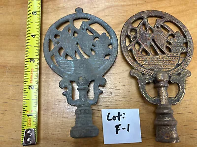 #2 Vintage Nautical Finials Original Finish Lamp Parts Lighting • $22