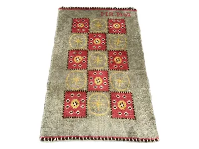 Vintage Swedish Mid Century Rya Rug Scandinavian Wool Flokati Carpet 3x5 Ft • $350