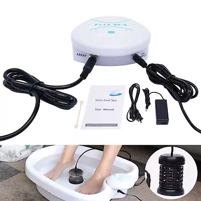 Ionic Detox Foot Bath Spa Machine Portable Salon Ion Aqua Foot Bath Beauty Kit! • $49