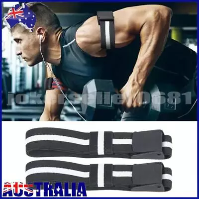 AU BFR Occlusion Bands Bodybuilding BFR Training Belts For Men Women (Black) • $10.01