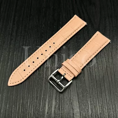 16-22 MM Watch Band Strap Pink Genuine Leather Quick Releas Fits For Timex • $12.99