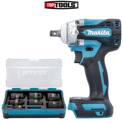 Makita DTW300 18V Brushless Impact Wrench With B-69733 7 Pcs 1/2in Socket Set • £214.97