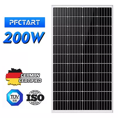 200W Solar Panel 12V Monocrystalline RV Van Motorhome Boat Free Delivery UK • £129.99