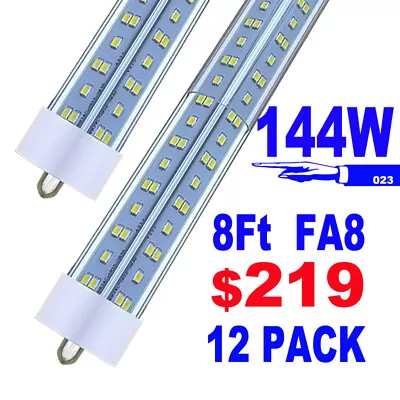 T8 8FT FA8 Single Pin Led Tube Light Bulbs 144W 8 Foot Led Shop Light 6500K LED • $219