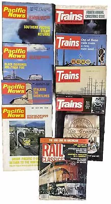 Pacific News Magazine ‘80RAIL CLASSICS TRAINS MAGAZINE OF RAILROADING Lot Of 9 • $36