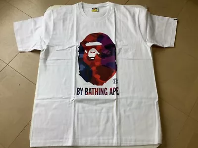 Authentic Ape Bape Color Camo Crazy By Bathing Ape Tee T Shirt White M 2xl New • $75