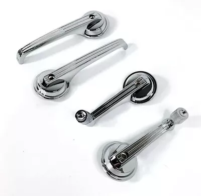 (Set/4) Chrome Interior Door Handles & Window Cranks For 1965-1967 Ford Mustang • $63.99