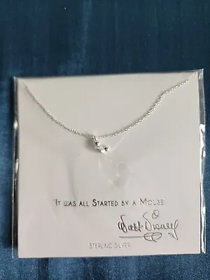 Disney Parks Collection Necklace Mickey Mouse Hat Ears-STERLING SILVER NEW • $35