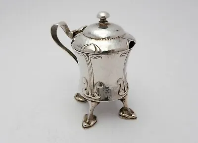 Stunning ARCHIBALD KNOX SILVER MUSTARD POT 1903 LIBERTY & Co CYMRIC Art & Crafts • £950