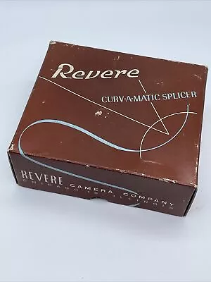 New Vintage Revere Curv -A-Matic 8 And 16 Mm Film Splicer. In Original Box NIB • $19.97