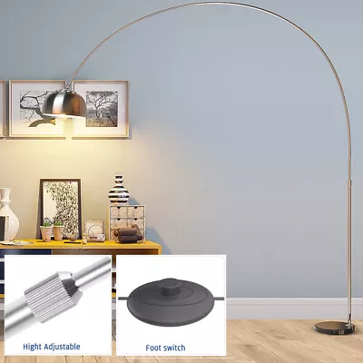 Floor Light Lamp Gooseneck Arched Marble Base 360° Rotatable Hight Adjustable • $61.49