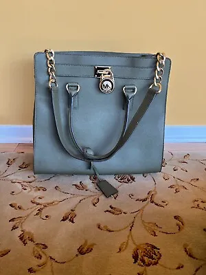 Brand New Michael Kors Hamilton Large Satchel Handbag Pastel Green • $68