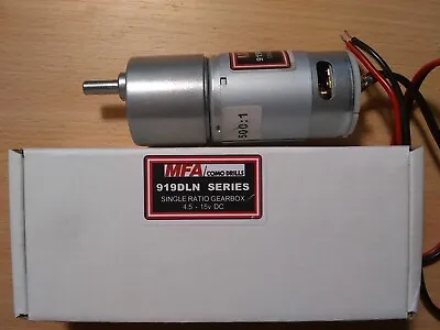 MFA Geared DC Motor 919D5001LN 4.5-15V 500:1 Reduction • £15