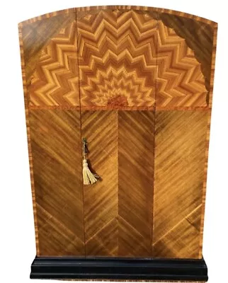 A 1920’s White Macassar Fan Inlaid Art Deco Wardrobe • £2200