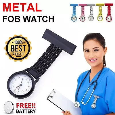 Metal Nurse Watch Pocket Brooch Pendant Nursing Clip Tunic Medical Fob Watch • $9.99