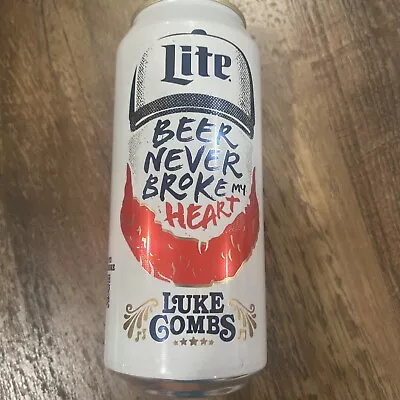 Luke Combs Edition Miller Lite Beer Can (empty) Rare! 16 Oz Tall Boy • $4.75