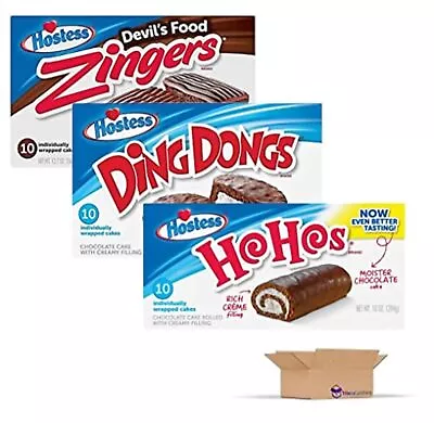 Tribeca Curations | Chocolate Lovers Variety Packs | Ho Hos Zingers And Ding Do • $26.09